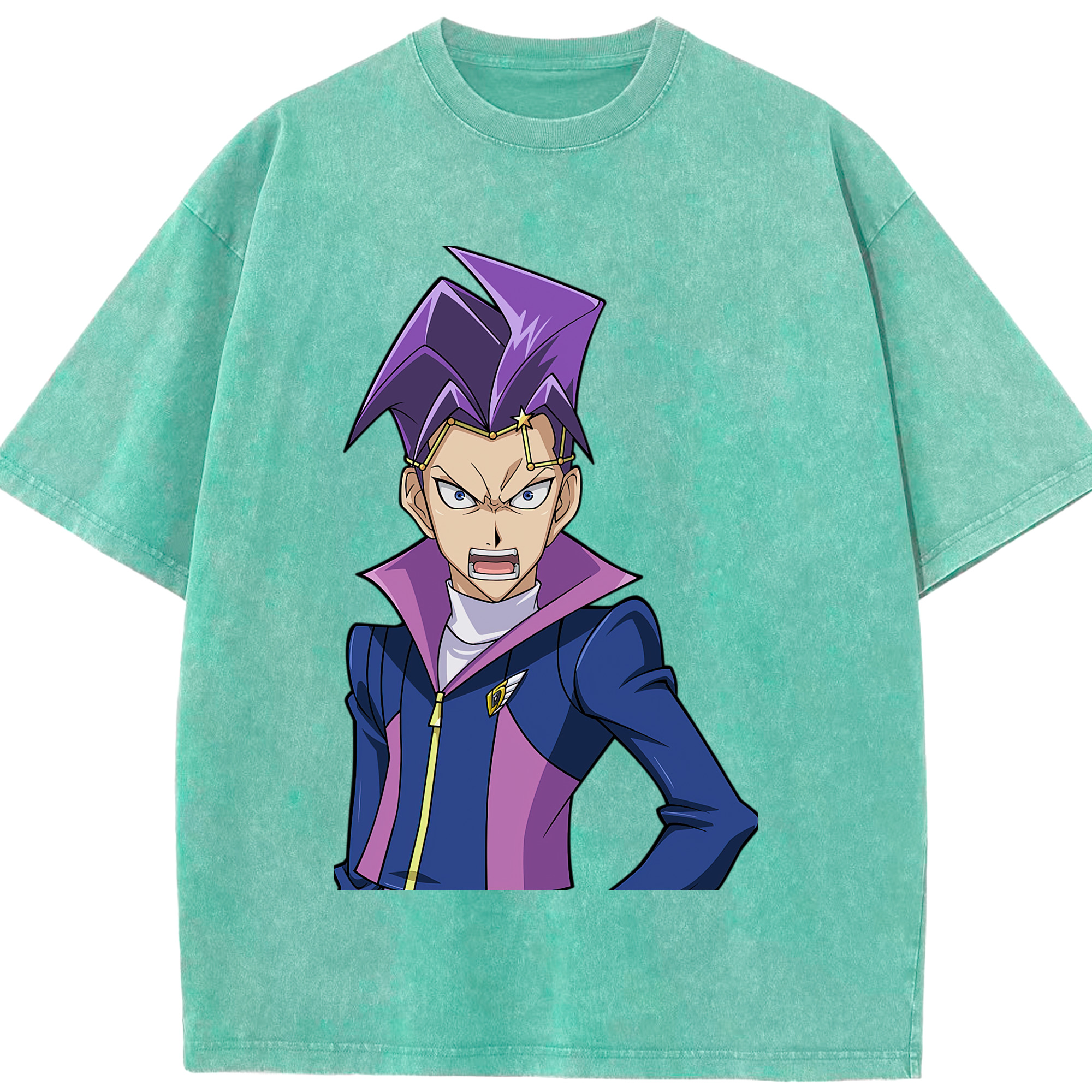 （画像用） 遊☆戯☆王 Yu-Gi-Oh! 綿100% ヴィンテージ風 半袖Tシャツ（フロントプリント）